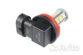 Светодиодная лампа 12V 5000K H11/H16 -18SMD (птф/д