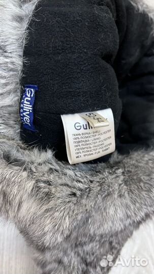 Шапка с натуральным мехом (детская)