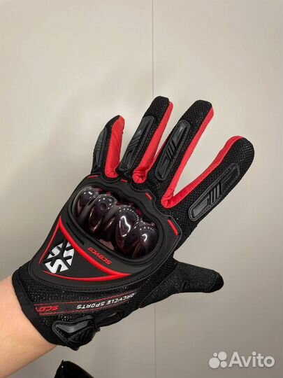 Мотоперчатки Scoyco MC-44 (Красные, размер L)