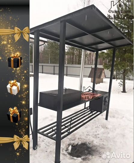 Мангал в стиле loft
