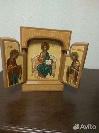 Икона складень рукописная