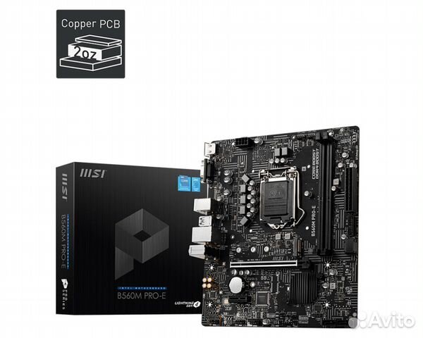 Комплект Intel i5-10400F + MSI B560M PRO-E LGA1200