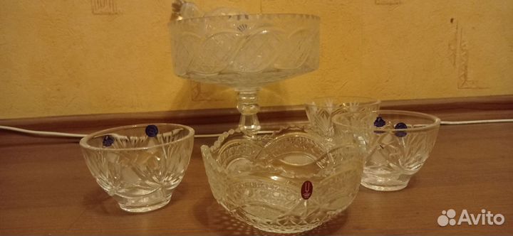 Конфетница салатница хрусталь графин