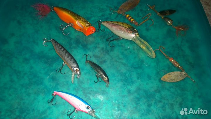 Воблеры набор рыбалка (Pontoon21 Rapala Columbia+)