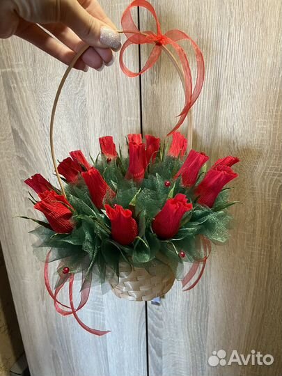 Сладкие букеты из конфет