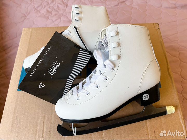 Новые Коньки фигурные детские 32 oxelo декатлон
