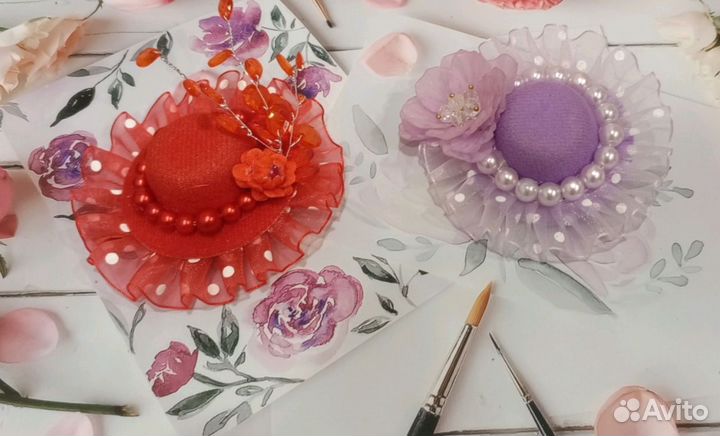 Заколка шляпка