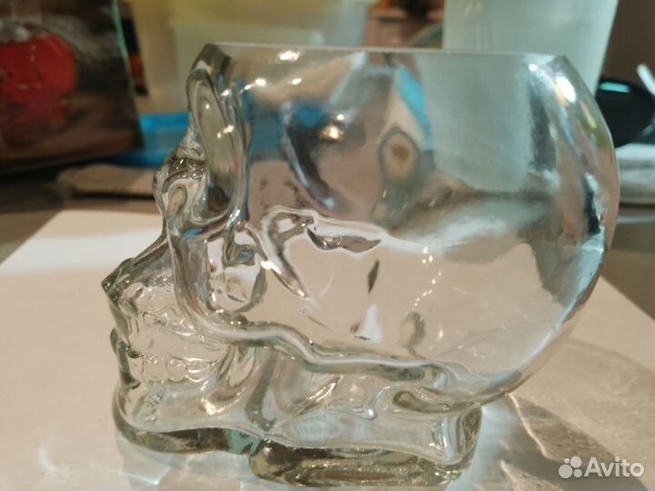 Графин и бокал черепушка