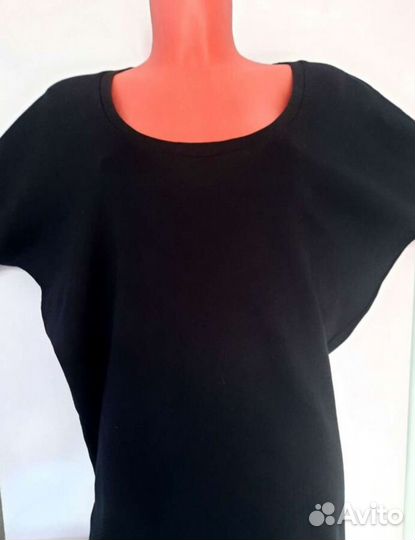 Платье новое женское трикотажное черное 59 размер