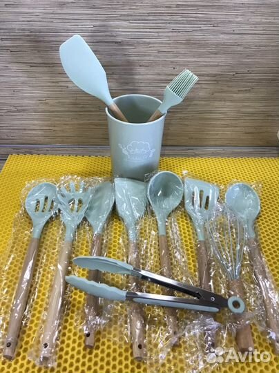 Набор кухонных принадлежностей+Подставка