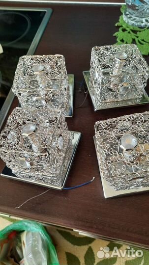 Светильник потолочный+ 4 точечных светильника