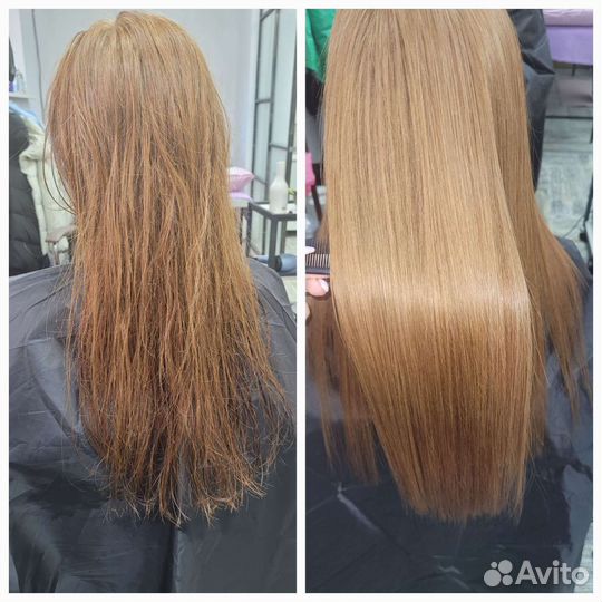 Востановление и реконструкция волос ботокс кератин