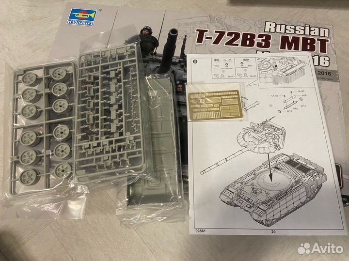 Сборная модель танка T-72В3 Trumpeter 09561 1/35