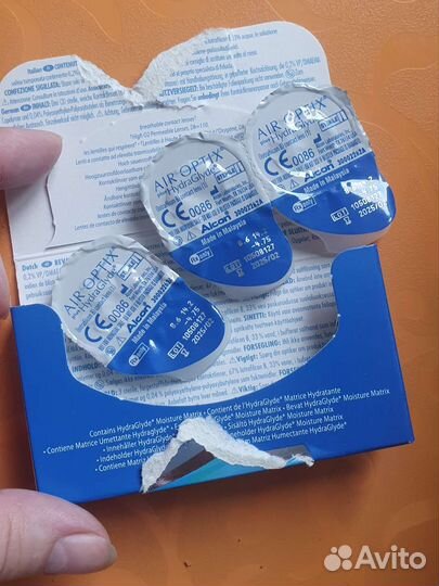 Линзы контактные -4.75