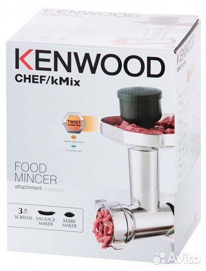 Новая Kenwood Насадка мясорубка KAX950ME