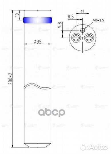 Ресивер-осушитель конд. для а/м Mazda 3 (09) /6
