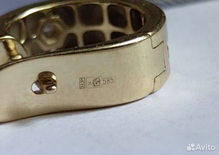 Золотые серьги Cartier с бриллиантами