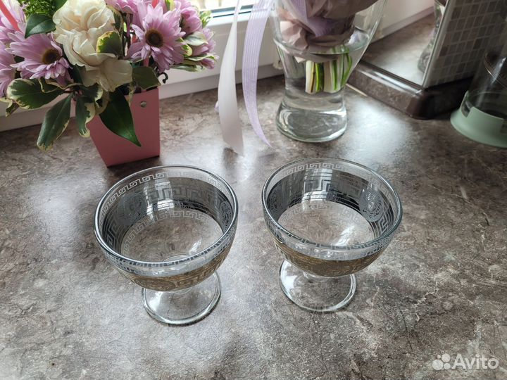 Бокалы креманки Гусь хрустальный