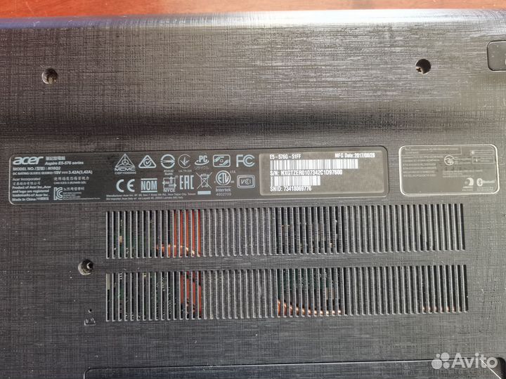 Игровой ноутбук acer