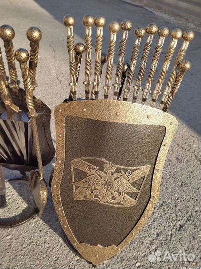 Подарок на день вмф, подставка для шампуров