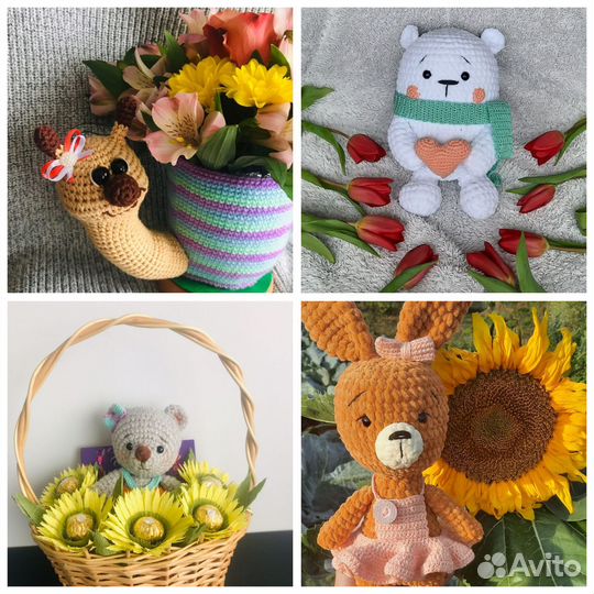 Мягкие игрушки вязаные ручной работы