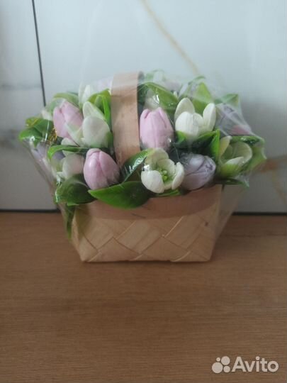 Букет тюльпанов из мыла