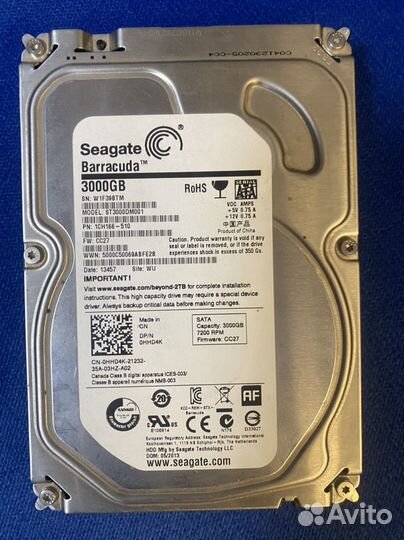 Жесткий диск seagate 3 TB