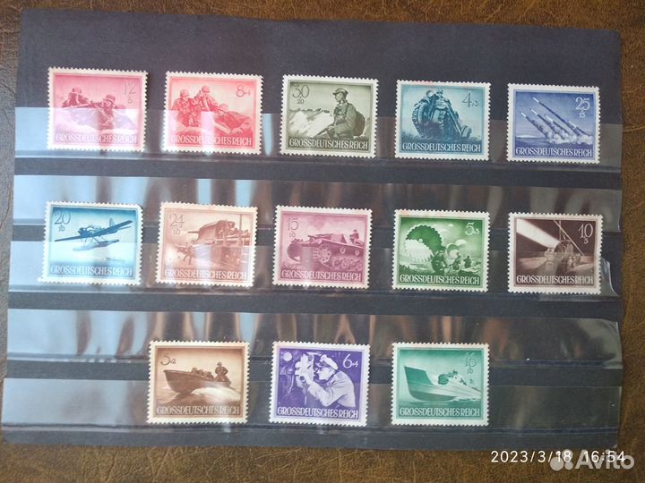 Почт марки,серия День Героев (день армии) 1944год