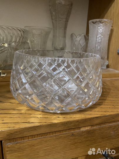 Хрустальная ваза хрусталь