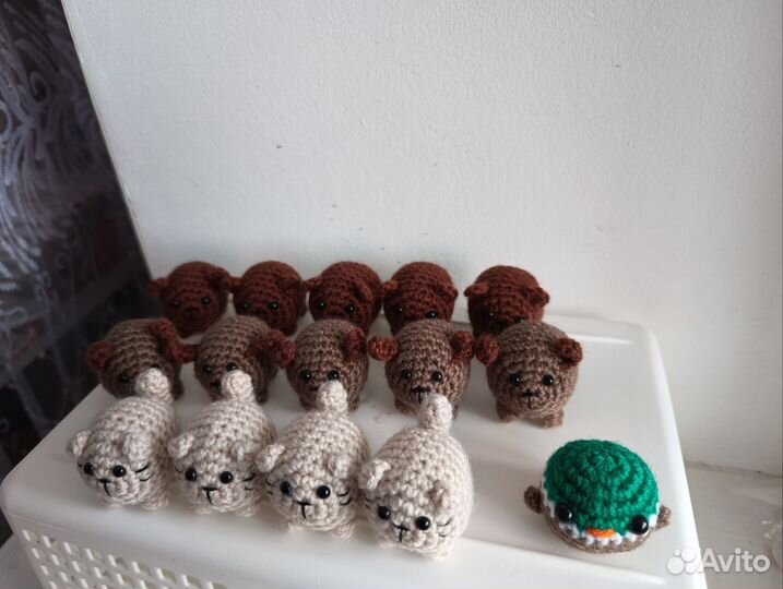 Брелок вязаный своими руками животные