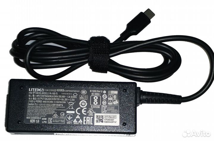 Блок питания для ноутбука Toshiba Type-C, 45W (20V