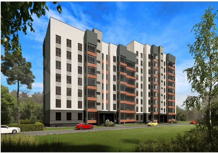 1-к. квартира, 54,3 м², 4/9 эт.