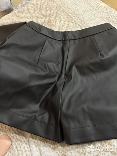 Шорты женские кожаные
