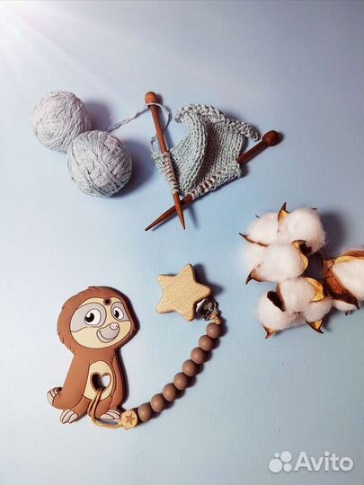 Держатель с грызунком силиконовым