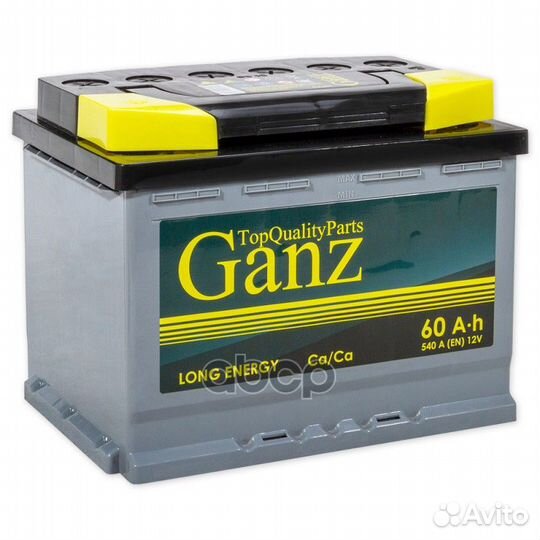 Аккумулятор ganz 60 А/ч Прямая L+ 242x175x190