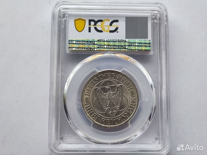 3 Марки 1930 А Рейнланд pcgs MS 64