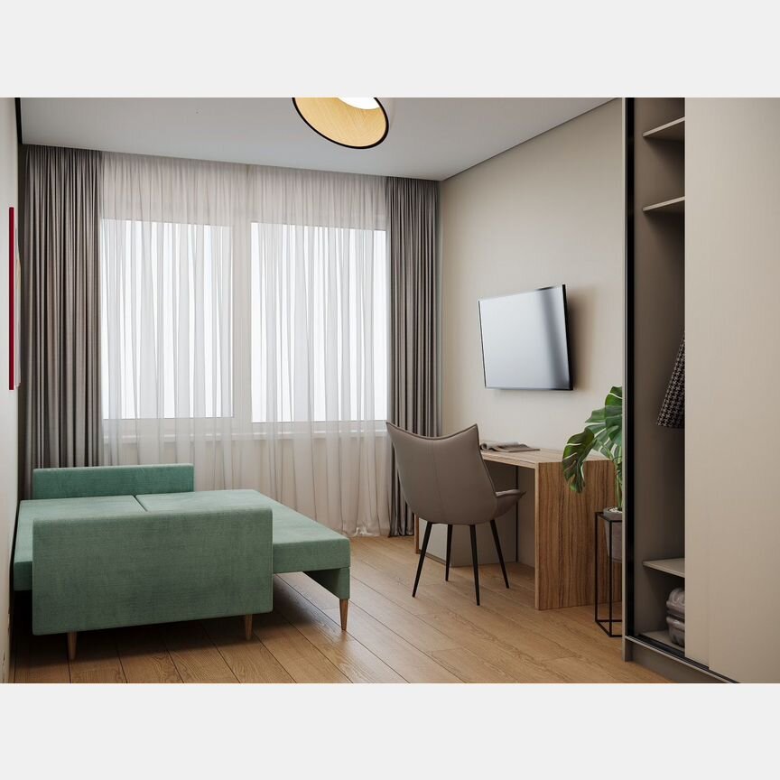 3-к. апартаменты, 65,7 м², 4/24 эт.