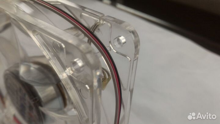 Вентилятор для корпуса 120 мм ZM-f3led красный