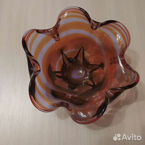 Ваза цветное стекло СССР