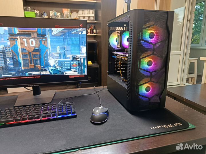 Игровой пк Intel 12100F+ Sapphire Nitro+ RX580 8Gb