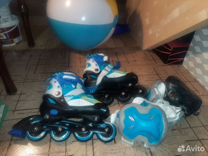 Роликовые коньки детские раздвижные