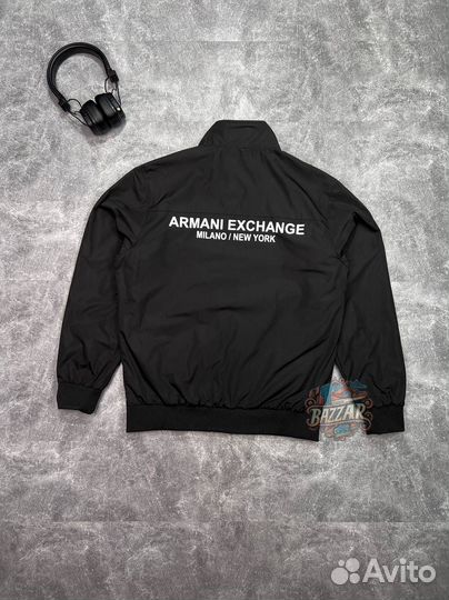 Бомбер armani exchange черный