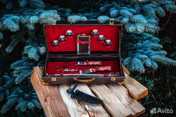 Набор для барбекю с железными шампурами