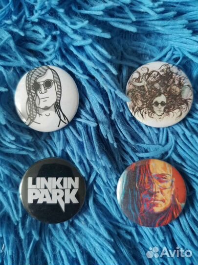 Значки: Linkin Park, Летов