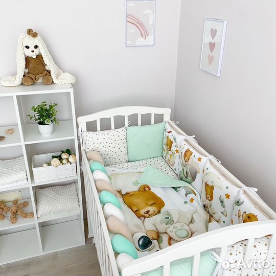 Бортики в детскую кроватку (комплект)