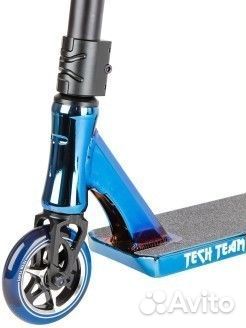 Самокат трюковой Tech Team Excalibur Blue Chrome