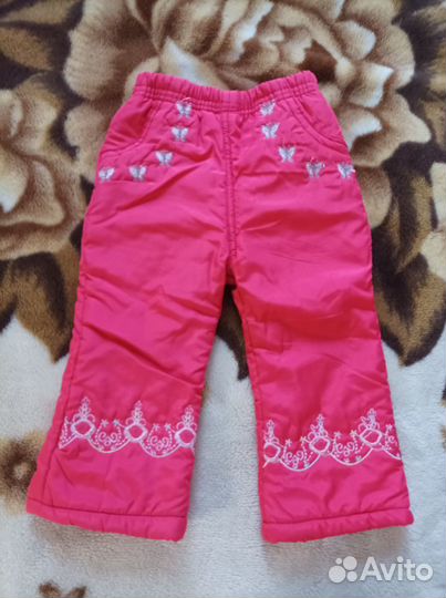 Комплект, штанишки зимние на 1 год