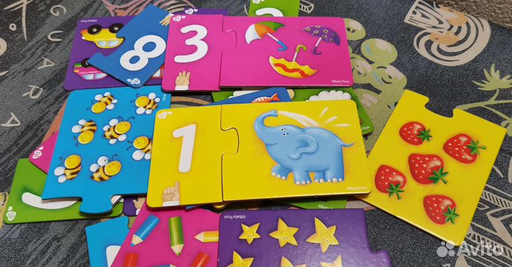 Развивающая игра парочки-пазлы 