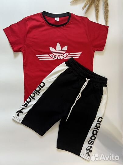 Костюм детский с шортами Adidas, 146-152