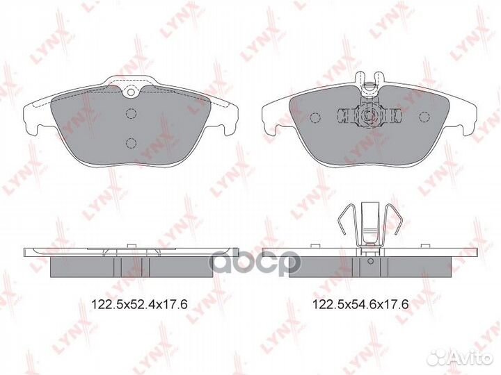 Колодки тормозные дисковые зад BD5319 lynxauto